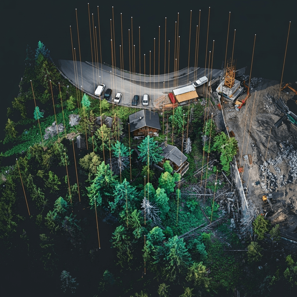 Relevé photogrammétrique par drone d’un terrain